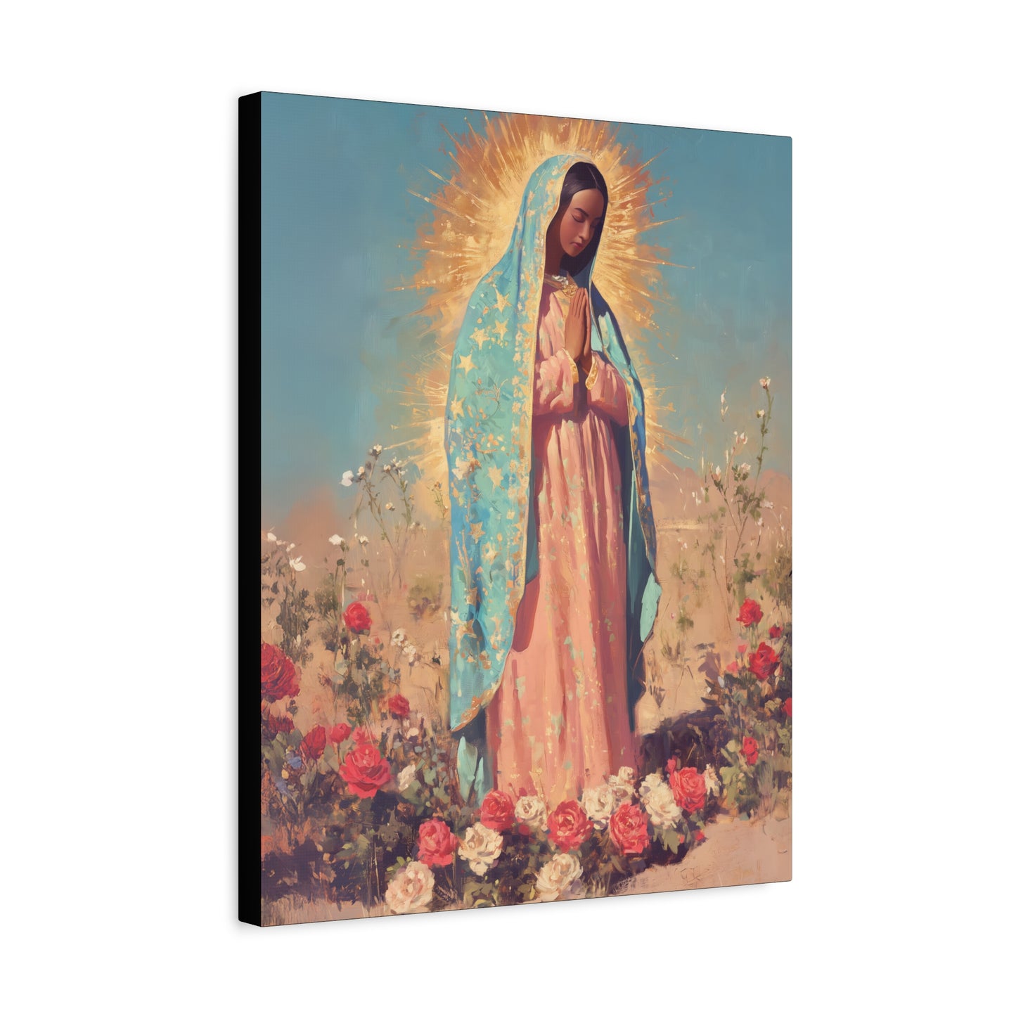 Our Lady of Guadalupe - Gallery Wrapped Canvas - Print - Religious Art for your Home - Catholic Art
