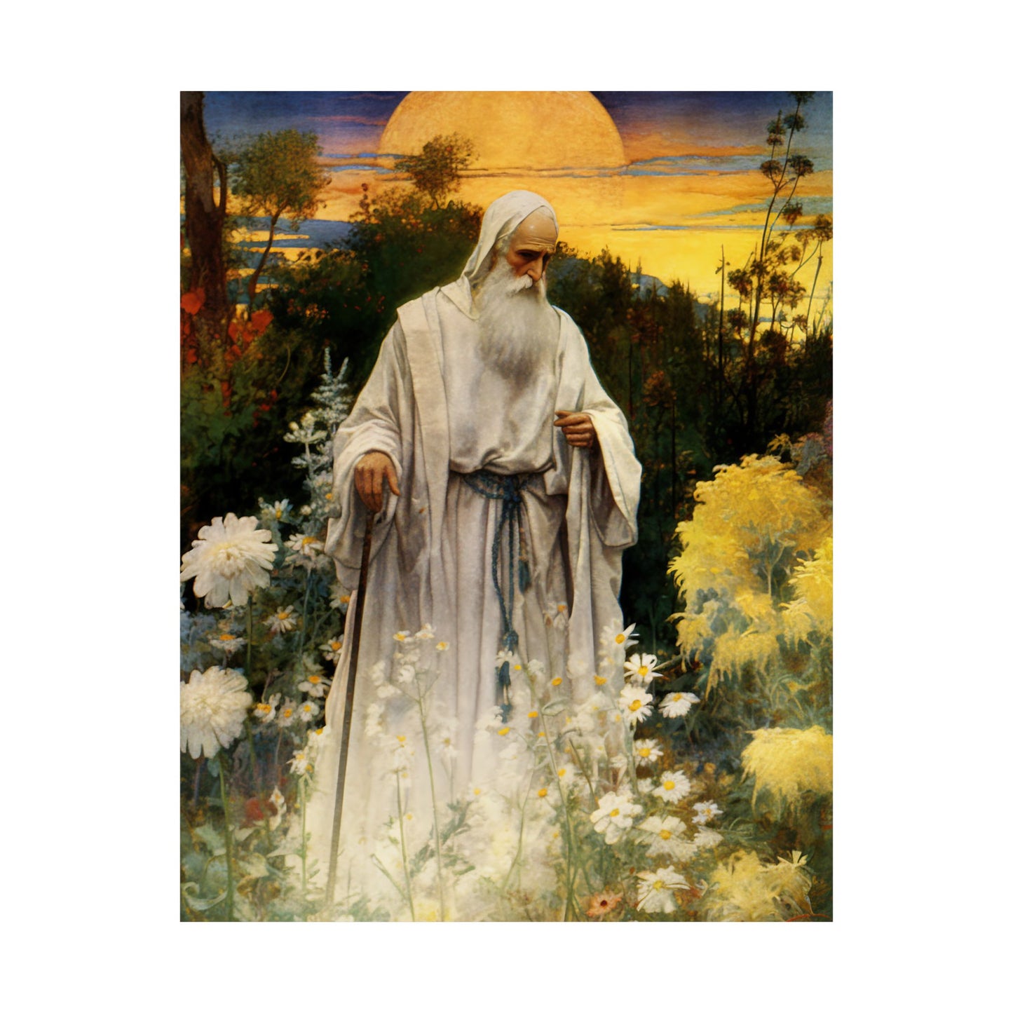 Saint Phocas the Gardener Print - Sanctified Souls Print - Multiple Sizes - Premium Matte Vertical Posters