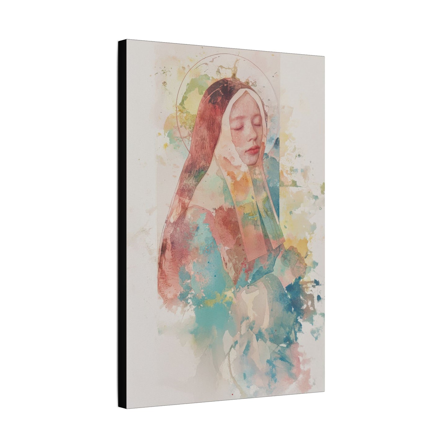 Saint Bernadette - Museum Wrapped Canvas - Sanctified Souls Print - Religious Art for your Home