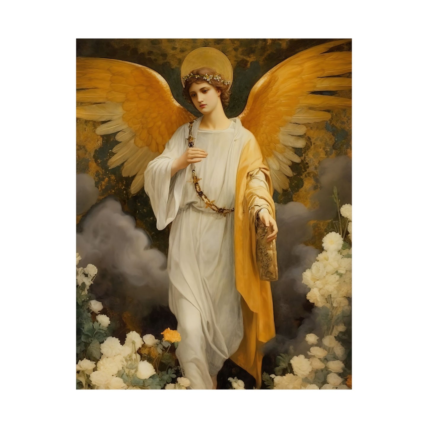 Saint Gabriel  the Archangel - Sanctified Souls Print - Multiple Sizes - Premium Matte Vertical Posters