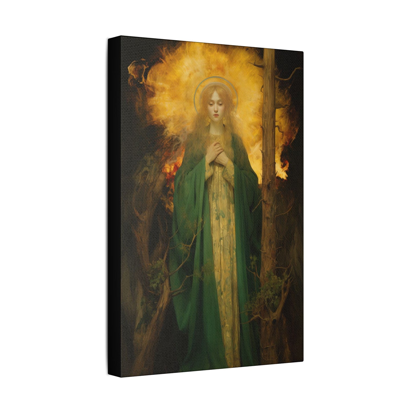 Saint Afra Canvas Print - Multiple Sizes - Catholic Home art - Museum Wrapped Canvas - Sanctified Souls Print