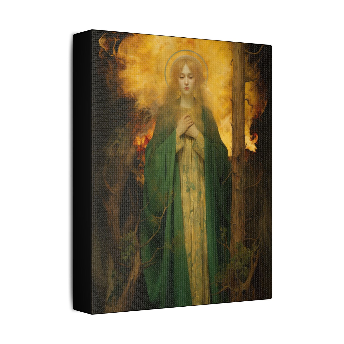 Saint Afra Canvas Print - Multiple Sizes - Catholic Home art - Museum Wrapped Canvas - Sanctified Souls Print