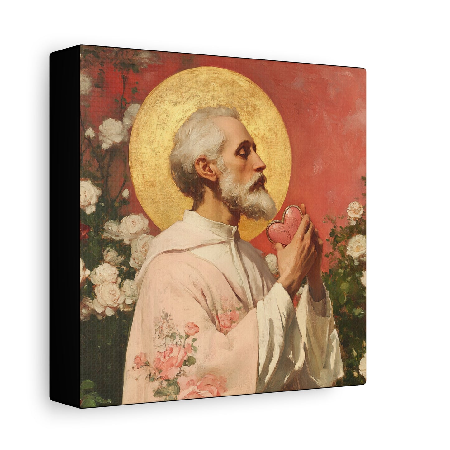Saint Valentine - Multiple Sizes - Catholic Home art - Museum Wrapped Canvas - Sanctified Souls Print - Catholic Saint Art