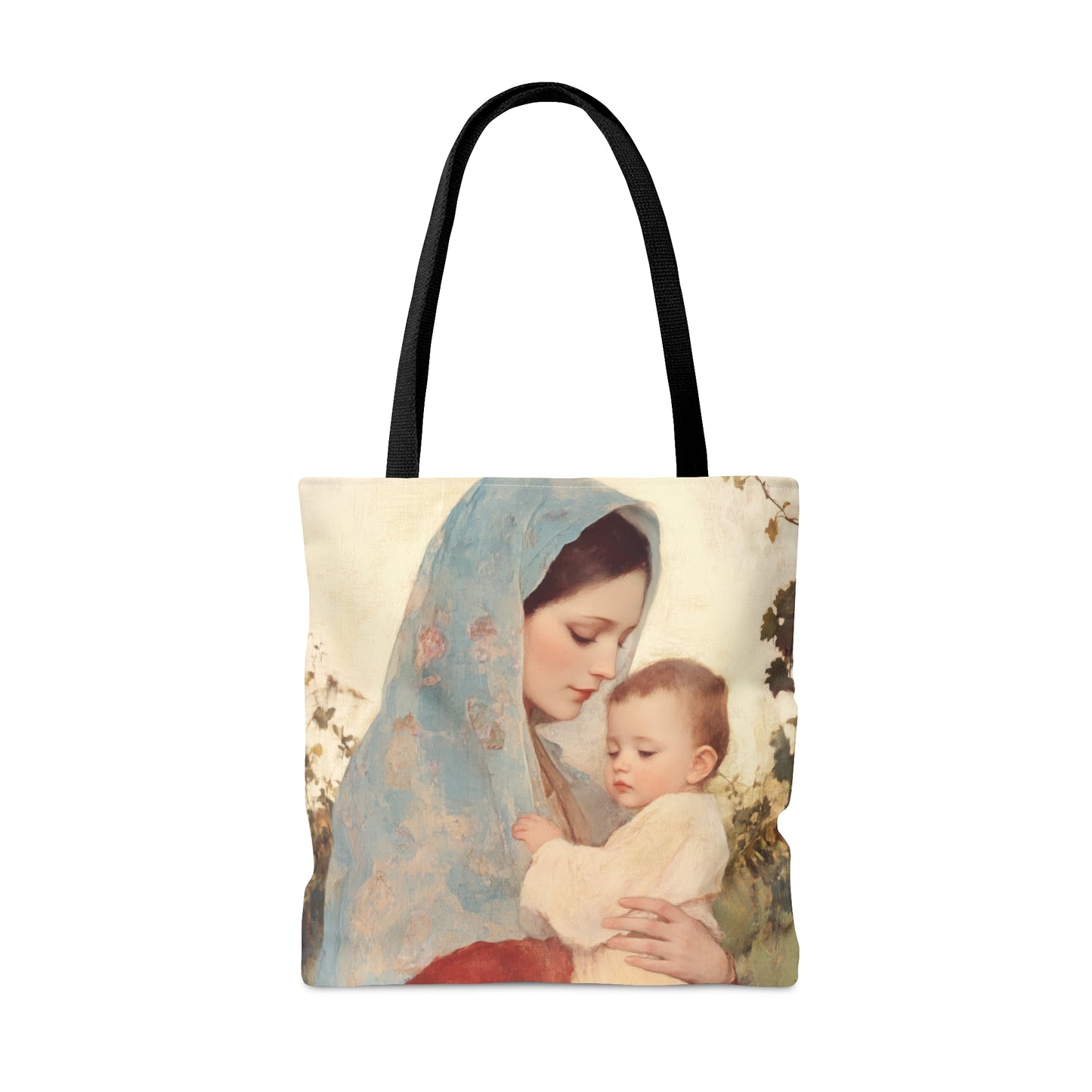 Our Lady of the Grapes / Out Lady of the Harvest - Tote Bag - Large Medium Small Faith Art Bag - Catholic Faith Purse - Mother Mary