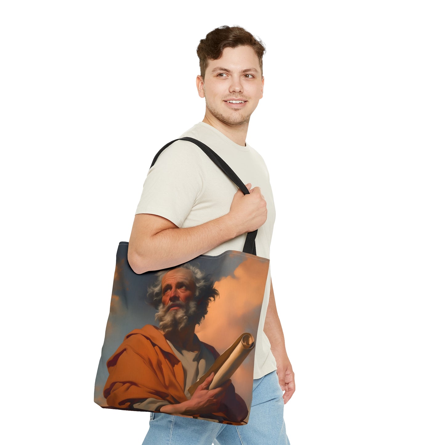 Saint Paul the Apostle Tote Bag - Large Medium Small Faith Art Bag - Catholic Faith Purse - Double Sided