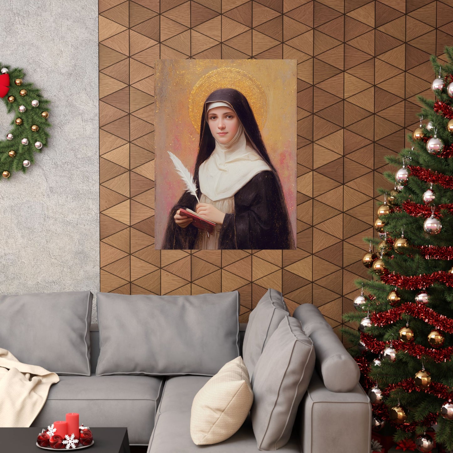 Saint Mechtildis / Mechtide of Hefta / Mechthild of Hackeborn - Sanctified Souls Print - Multiple Sizes - Premium Matte Vertical Posters