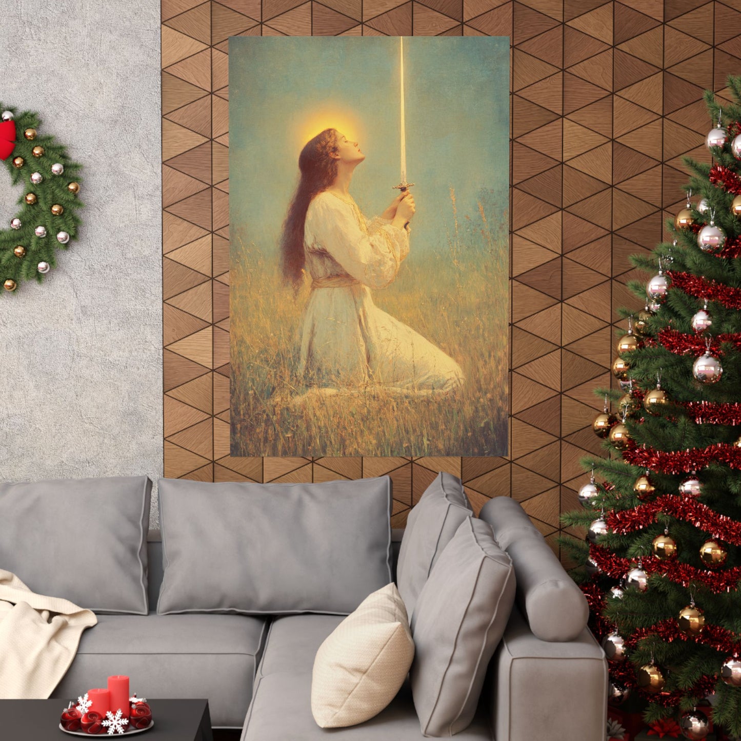 Saint Joan of Arc - Sanctified Souls Print - Multiple Sizes - Premium Posters - Catholic Art - Christian Home Decor Artwork