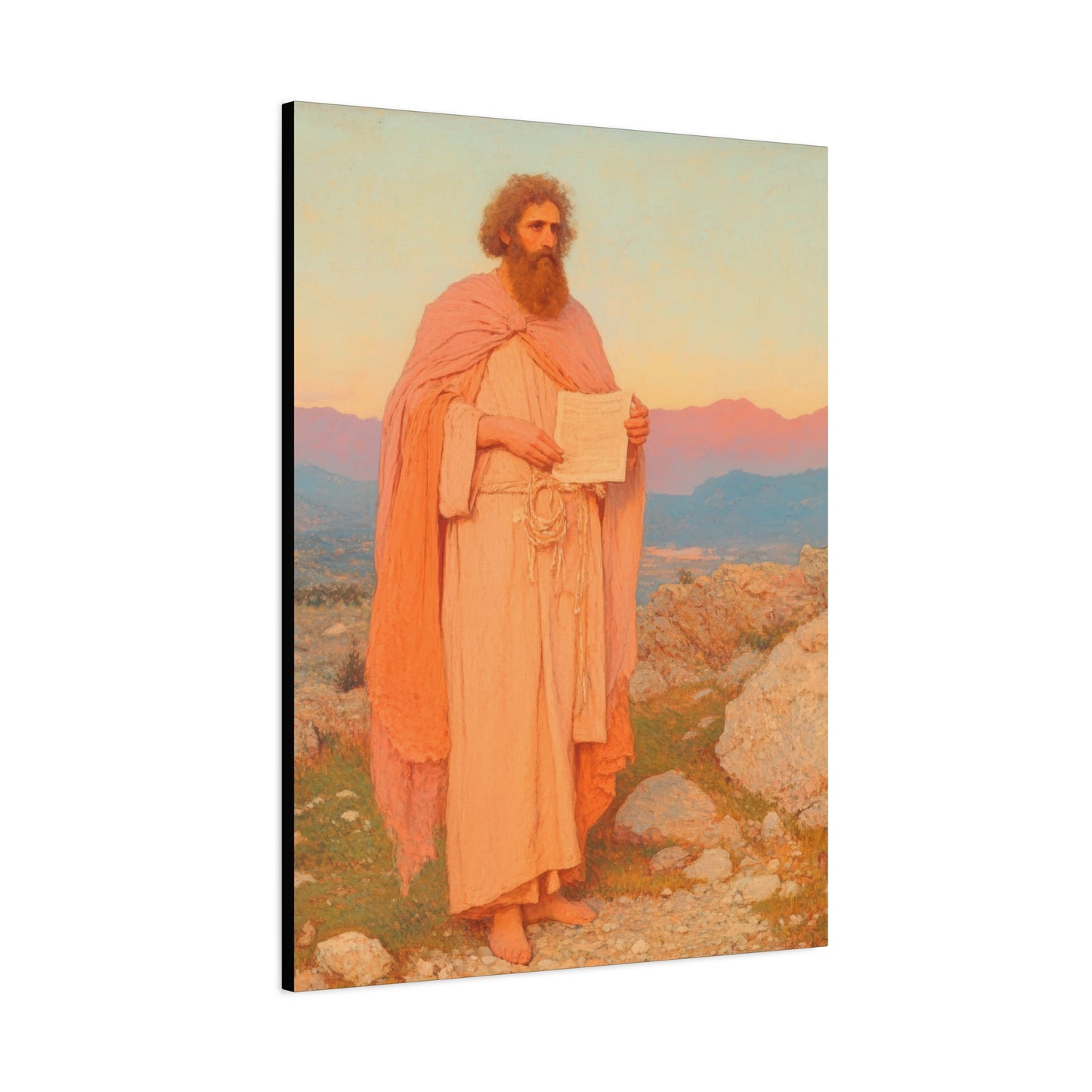 Obadiah - Keeper of the Lord's Warning and Mercy - Gallery Wrapped Canvas - Print - Religious Art for your Home - Catholic Art