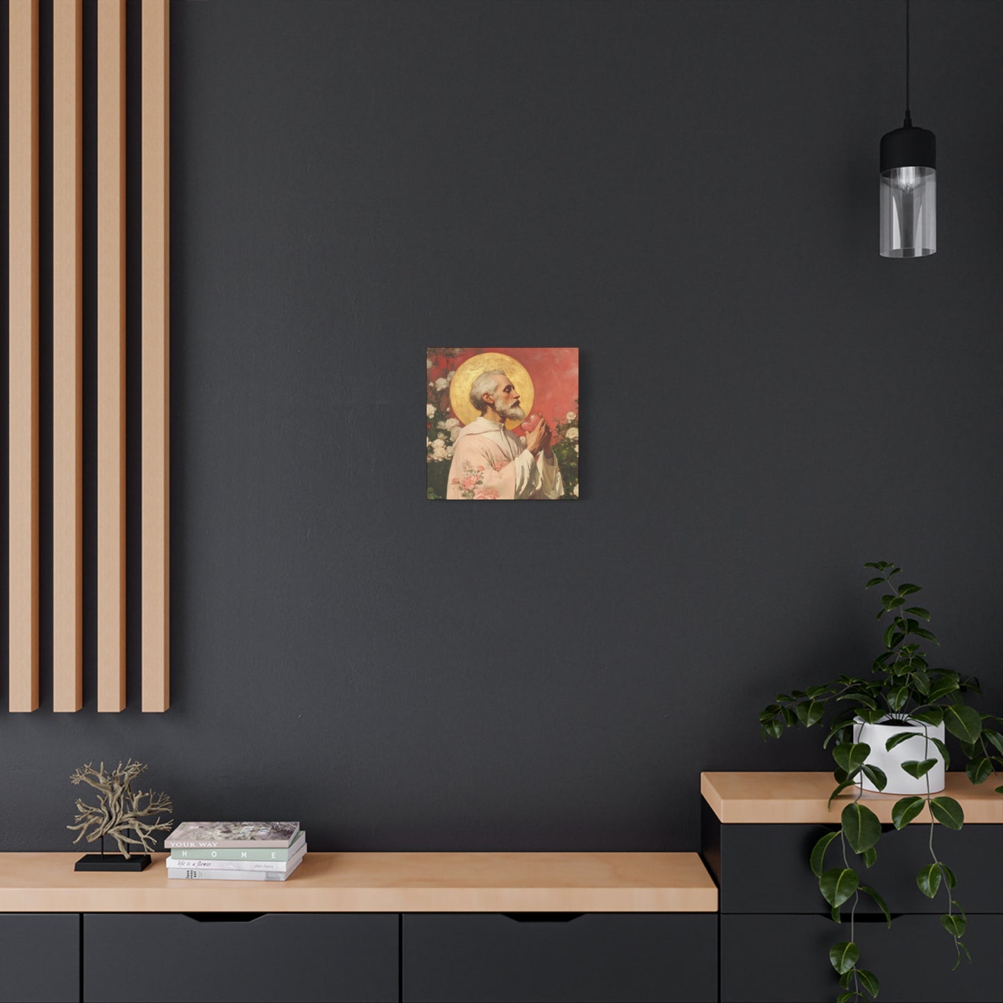 Saint Valentine - Multiple Sizes - Catholic Home art - Museum Wrapped Canvas - Sanctified Souls Print - Catholic Saint Art