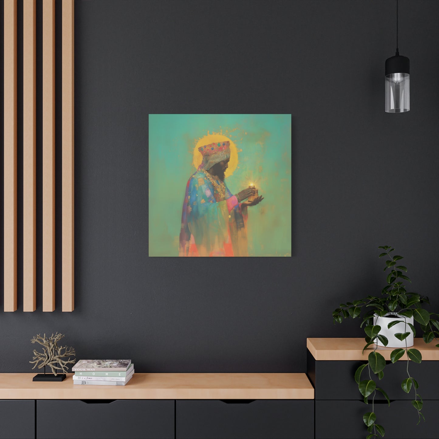 Balthazar and the Gift of Foretold Sorrow - 3 Wise Men - Gallery Wrapped Canvas - Print - Religious Art for your Home - Catholic