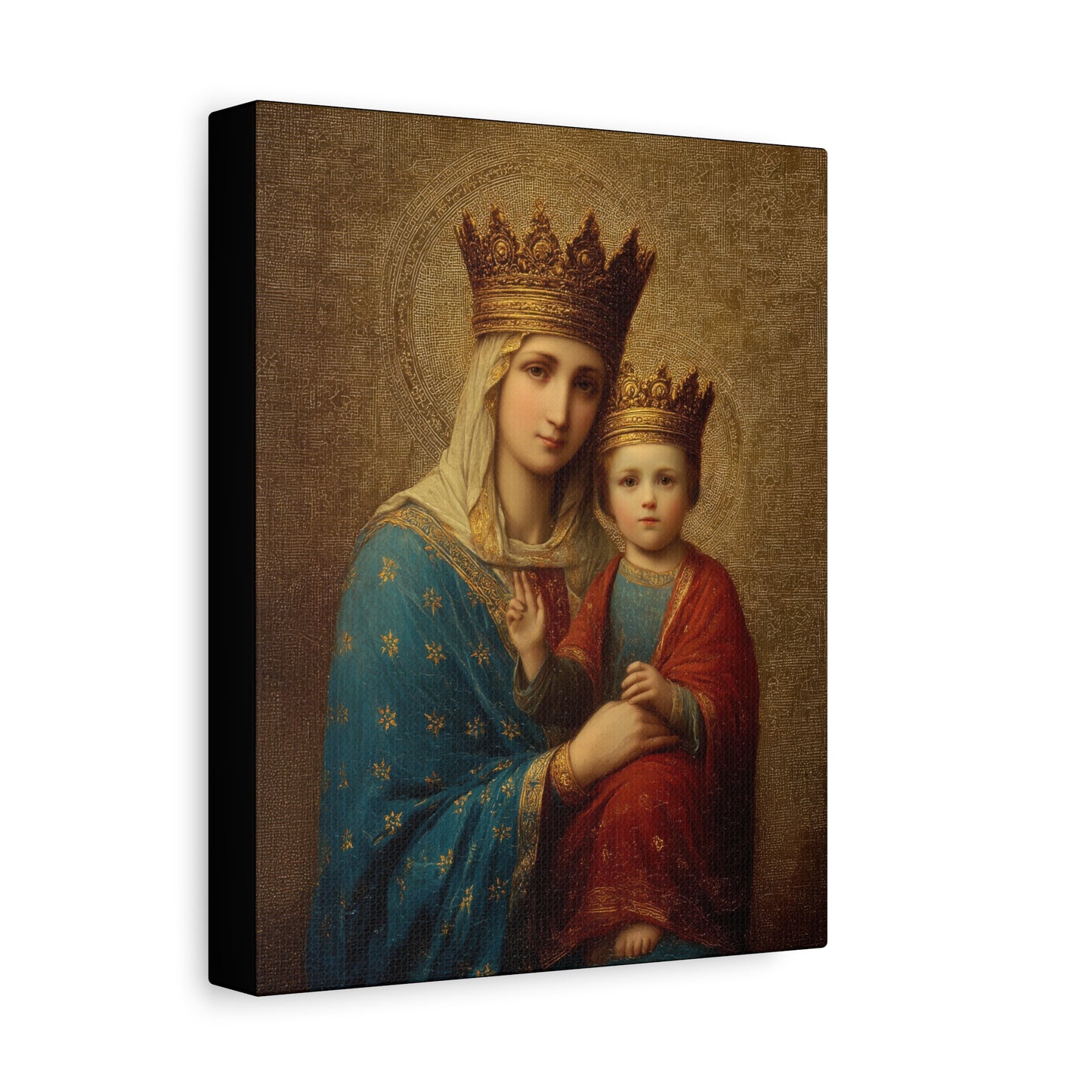Madonna della Strada - Our Lady of the Way -  Museum Wrapped Canvas Print - Multiple Sizes - Catholic Home art Matte Canvas