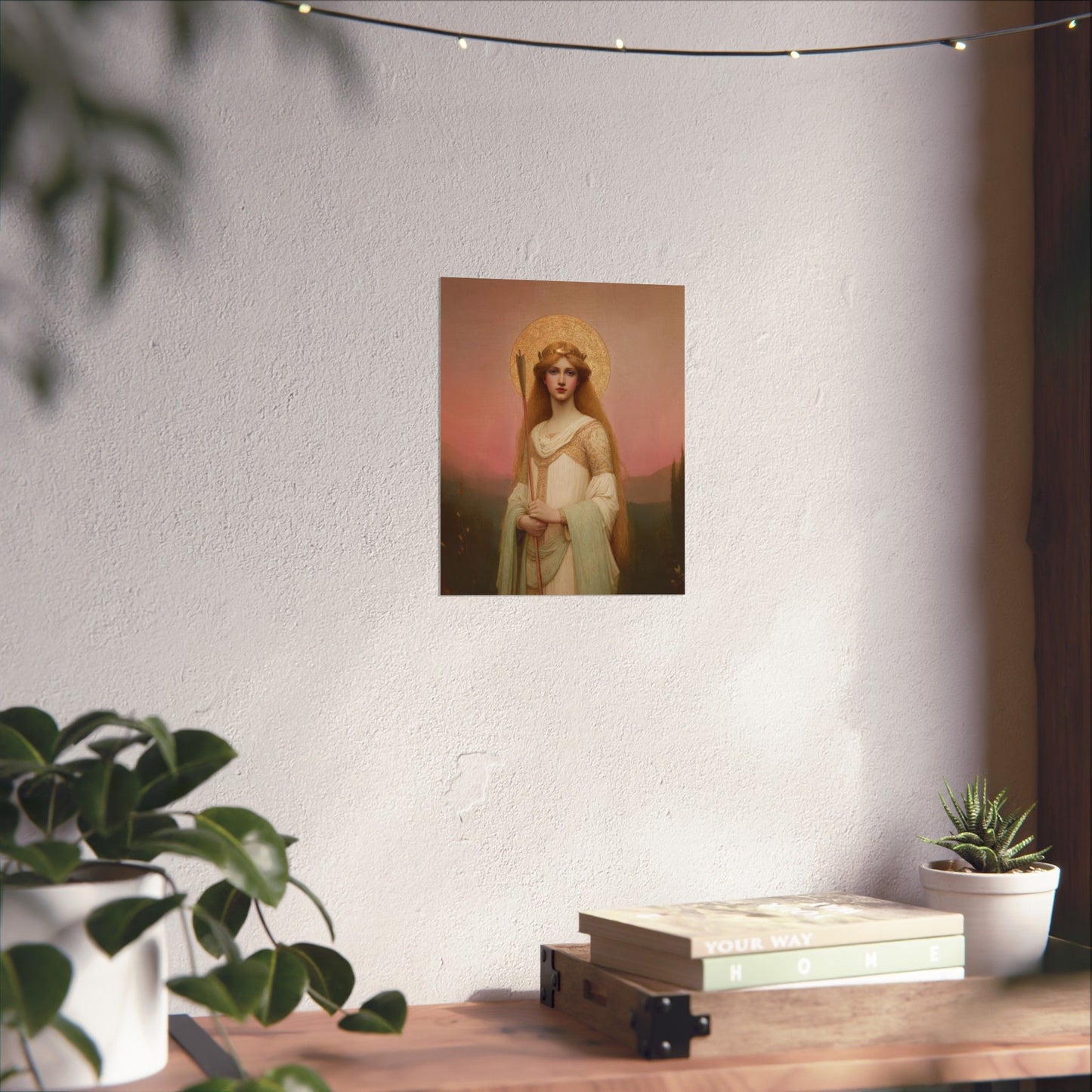 Saint Ursula -  Catholic Art - Multiple Sizes - Premium Posters - Catholic Art - Christian Home - Catholic Saint Art