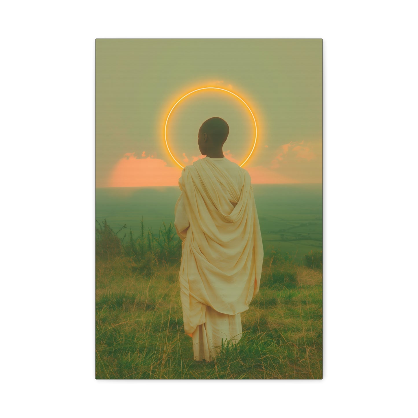 Saint Charles Lwanga -  Museum Wrapped Canvas - Sanctified Souls Print - Religious Art for your Home - Catholic Patron Saint Art
