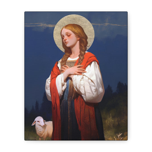 Saint Genevieve - Gallery Wrapped Canvas - Print - Religious Art for your Home - Catholic Art