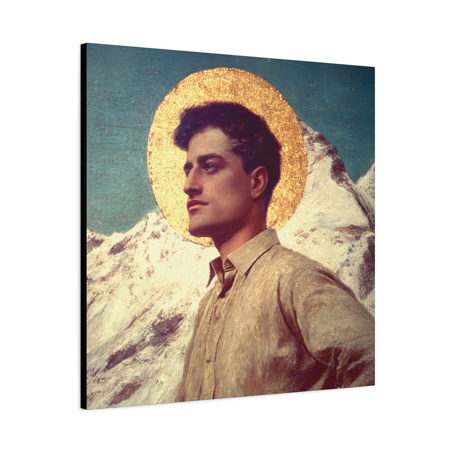 Saint Pier Giorgio Frassati -  Museum Wrapped Canvas - Sanctified Souls Print - Religious Art for your Home - Catholic Patron Saint Art