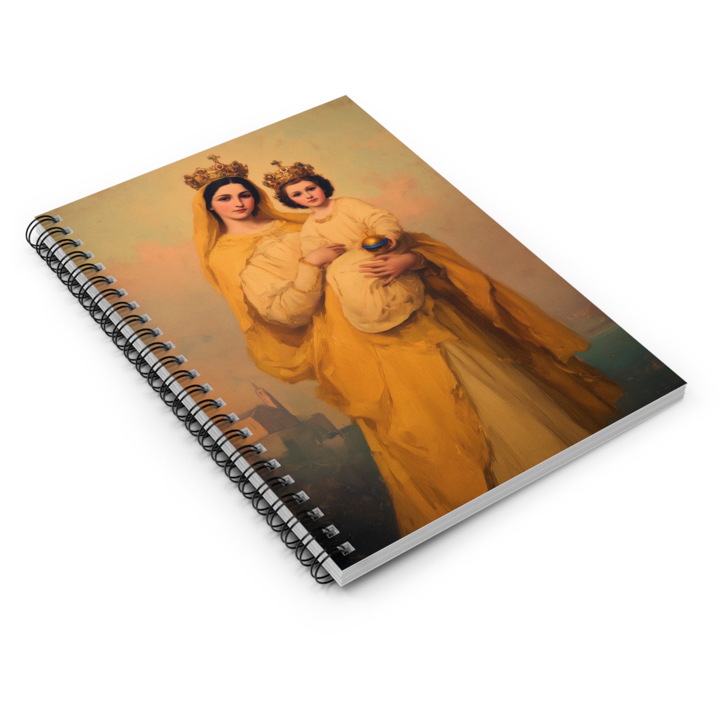 Our Lady of Prompt Succor -  Journal - Sanctified Souls Art - Religious Based Notebook - Spiral Notebook