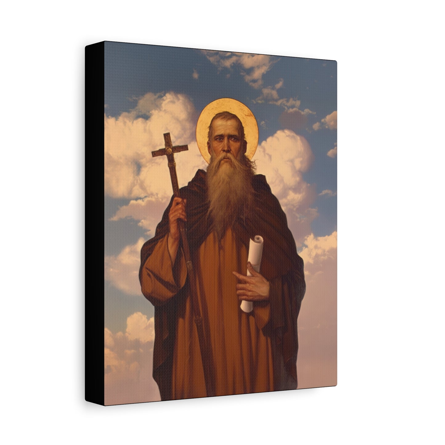Saint Joannicus the Great / Loannikios of Mount Olympus - Gallery Wrapped Canvas - Print - Religious Art for your Home - Catholic Art Print