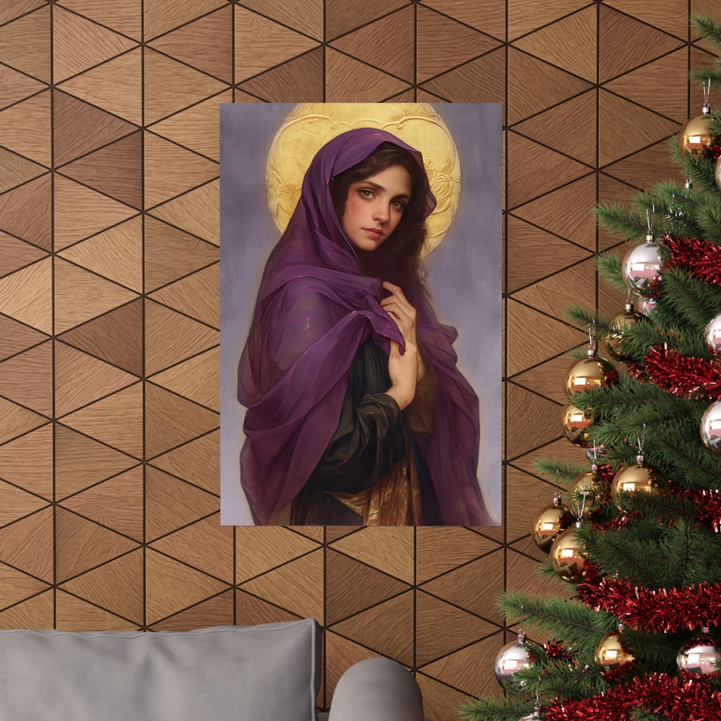 Saint Lydia Purpuraria / Lydia of Thyatira - Sanctified Souls Print - Multiple Sizes - Premium Posters - Catholic Art - Christian painting