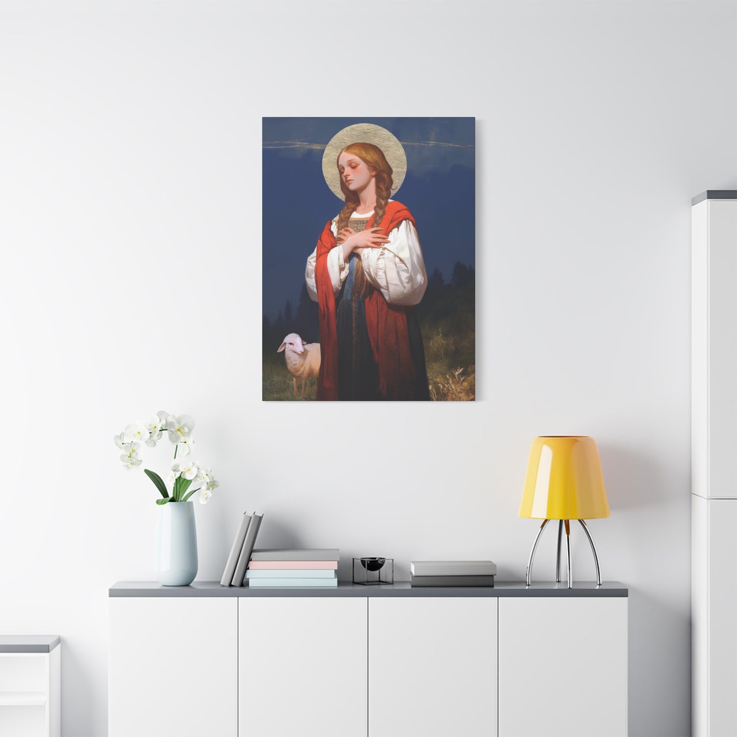 Saint Genevieve - Gallery Wrapped Canvas - Print - Religious Art for your Home - Catholic Art