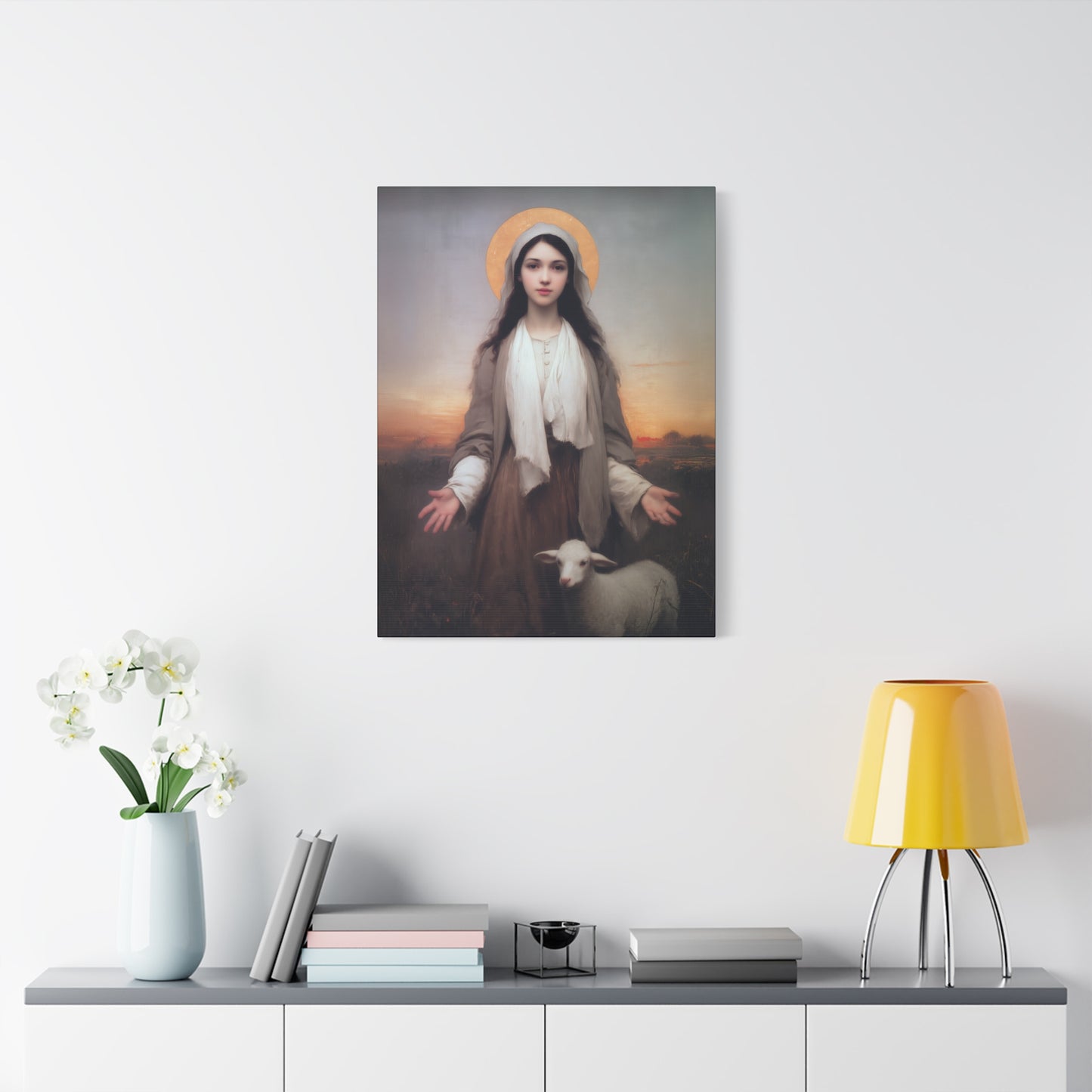 Saint Germaine Cousin - Gallery Wrapped Canvas - Print - Religious Art for your Home - Catholic Art