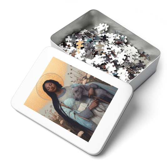 Saint Quiteria - Puzzle & Keepsake Tin - Religious Jigsaw Puzzle (30, 110, 252, 500,1000-Piece)
