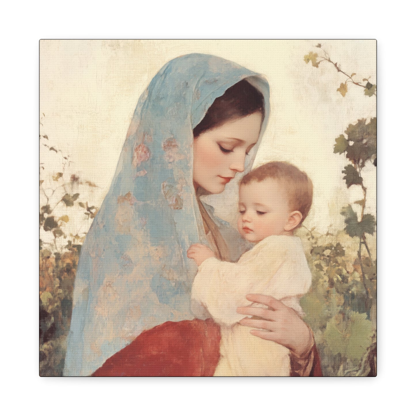 Our Lady of the Grapes / Out Lady of the Harvest - Gallery Wrapped Canvas - Print - Religious Art for your Home - Catholic Art