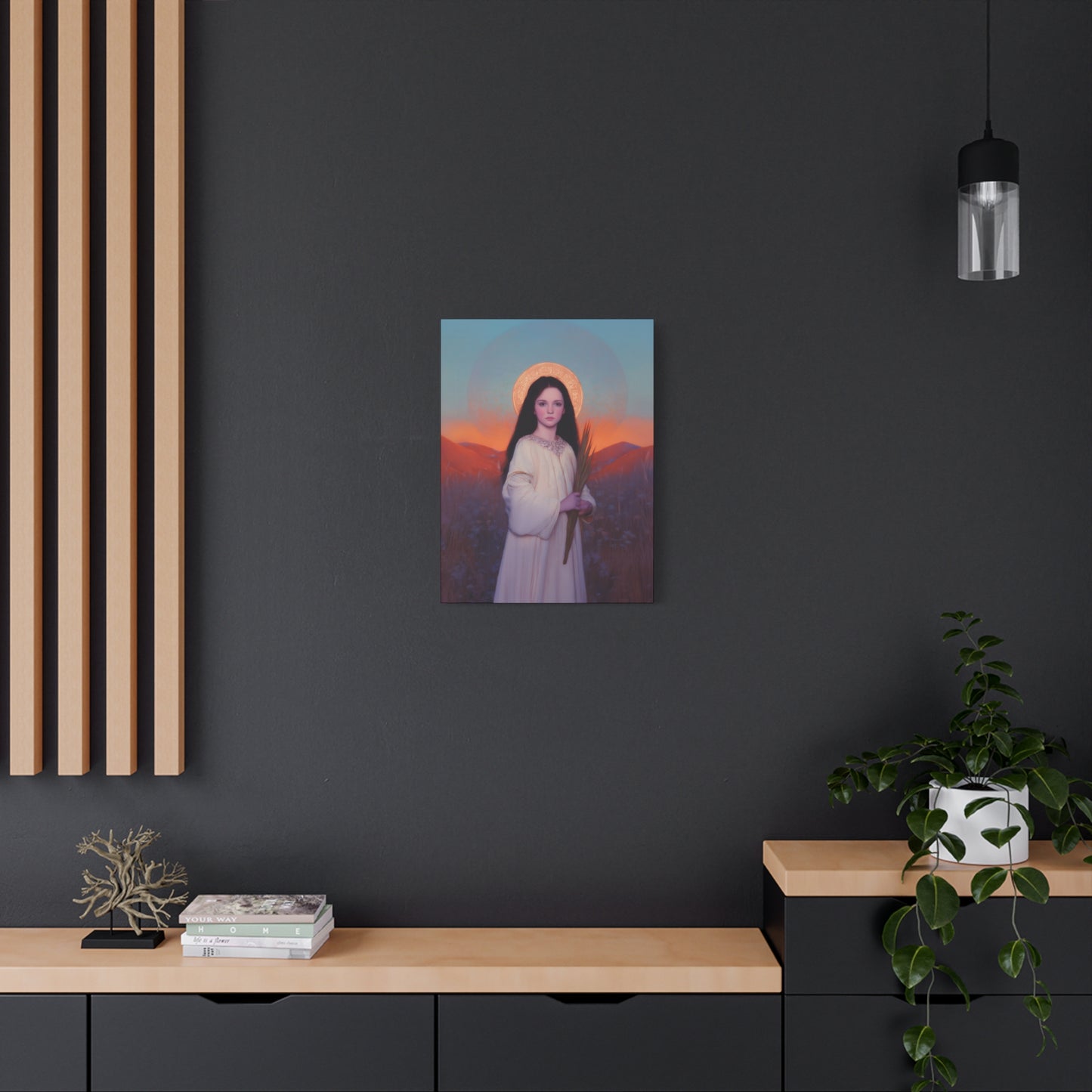 Saint Hope - Multiple Sizes - Catholic Home art - Museum Wrapped Canvas - Sanctified Souls Print - Martyr Saint