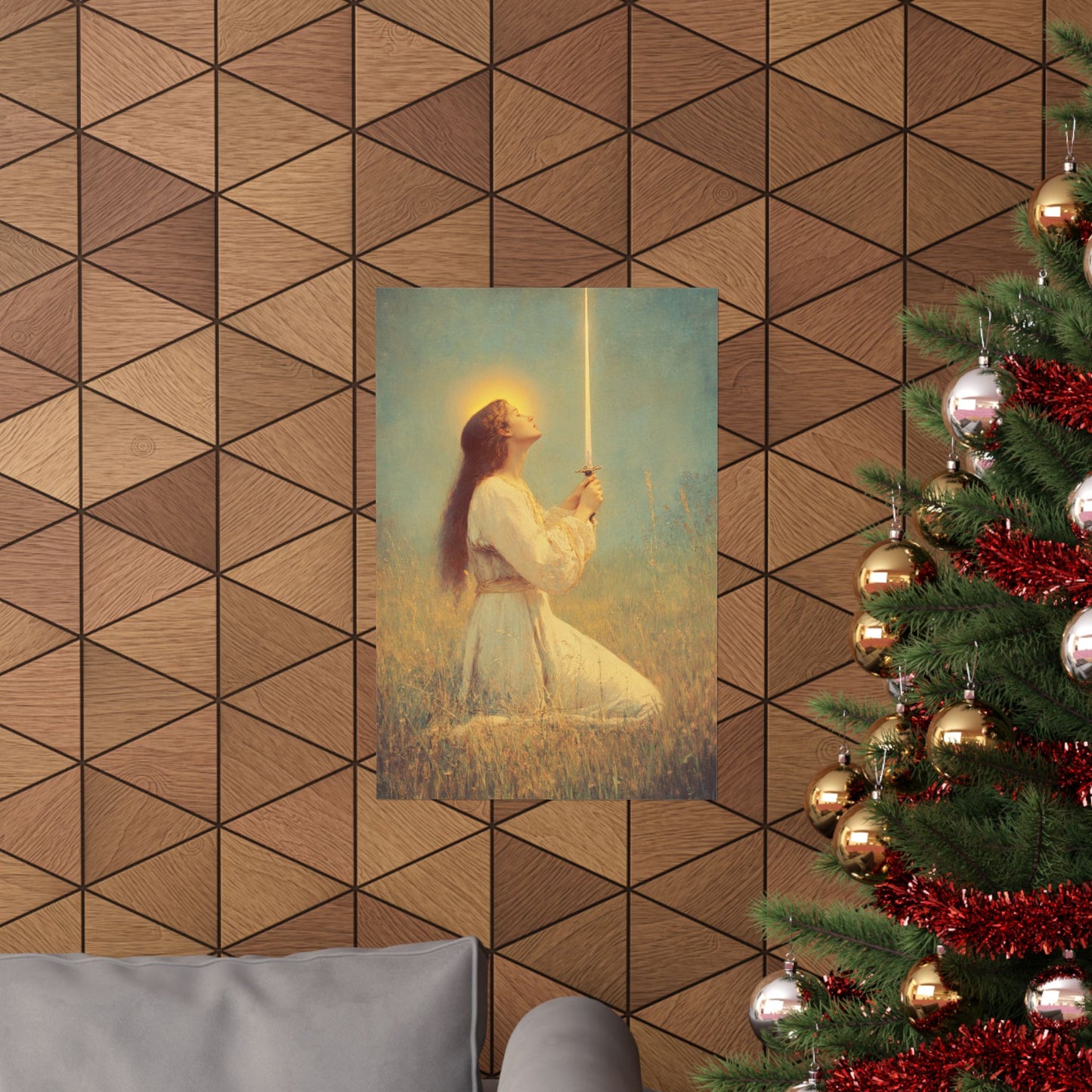 Saint Joan of Arc - Sanctified Souls Print - Multiple Sizes - Premium Posters - Catholic Art - Christian Home Decor Artwork