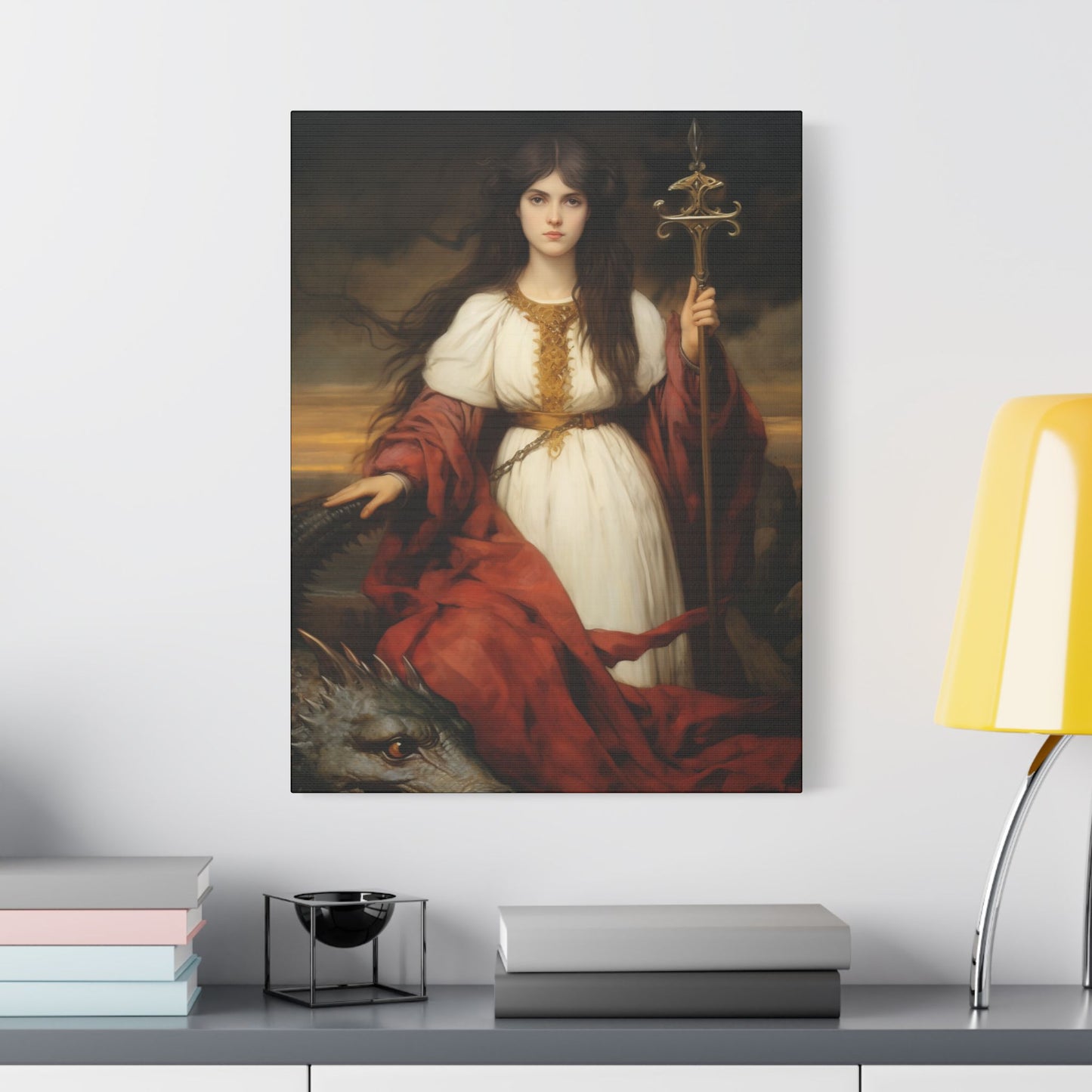 Saint Martha of Bethany Canvas Print - Multiple Sizes - Catholic Home art - Museum Wrapped Canvas - Sanctified Souls Print
