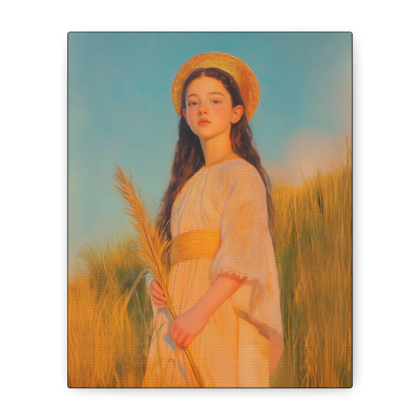 Saint Faith - Multiple Sizes - Catholic Home art - Museum Wrapped Canvas - Sanctified Souls Print - Martyr Saint