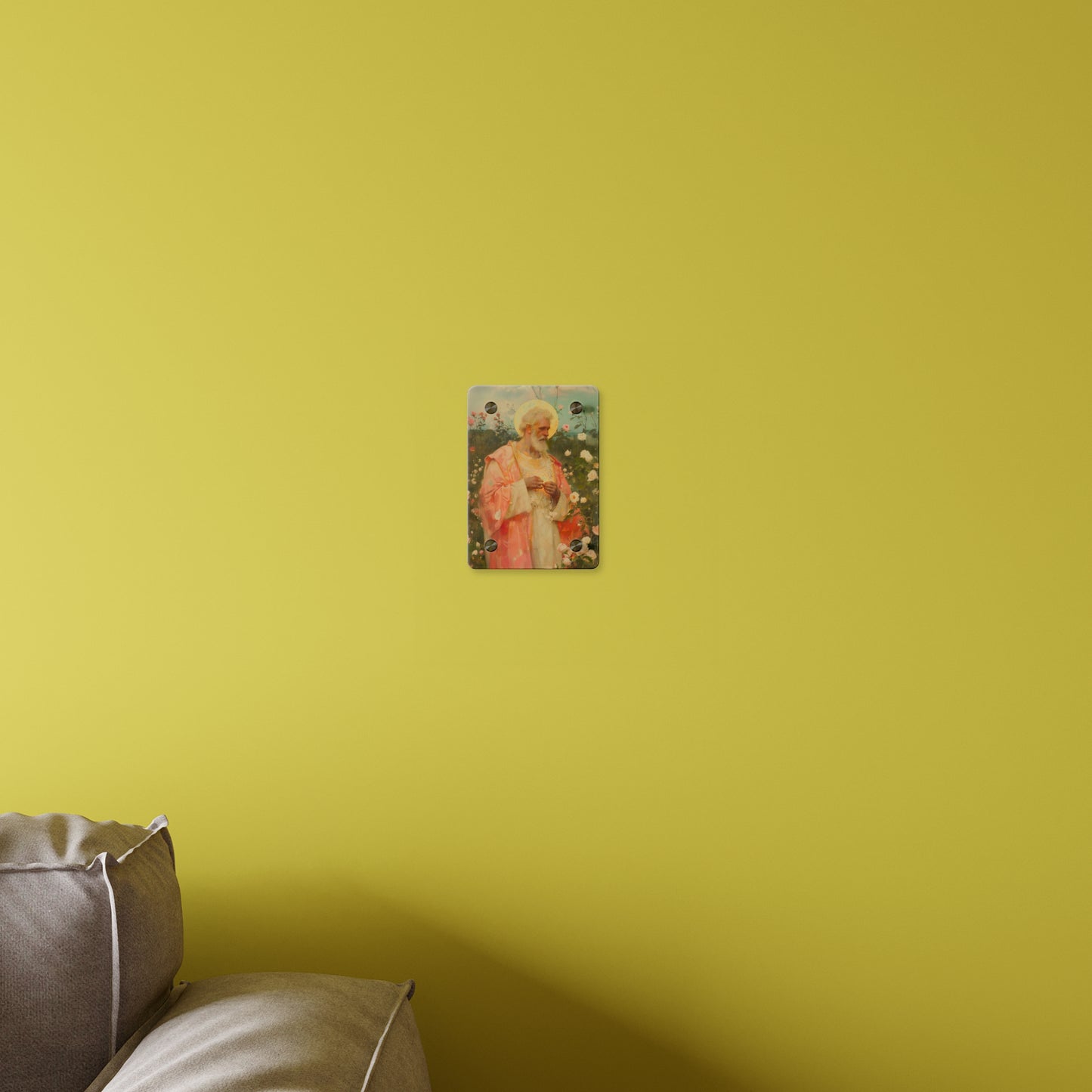 Saint Valentine Wall Art Panel - Ready to Hang Acrylic Print - Catholic Saint Art - Patron Saint Print - Catholic Saint Wall Art