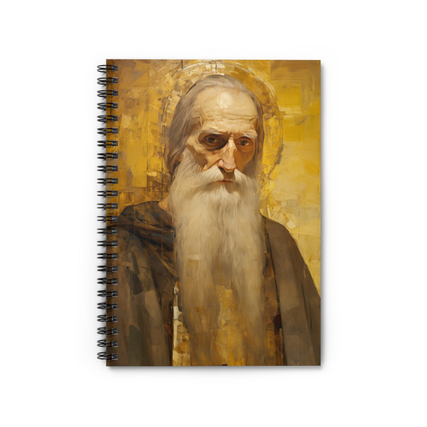 Saint Athanasius the Athonite - Sanctified Souls Art - Religious - Spiral Notebook - Ruled Line - Catholic Religious art present gift
