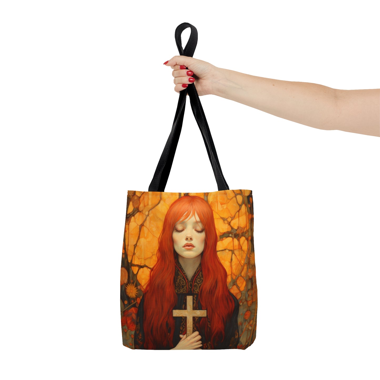 Saint Mary Magdalene Tote Bag - Large Medium Small Faith Art Bag - Catholic Faith Purse - Double Sided - Religious Art Purse