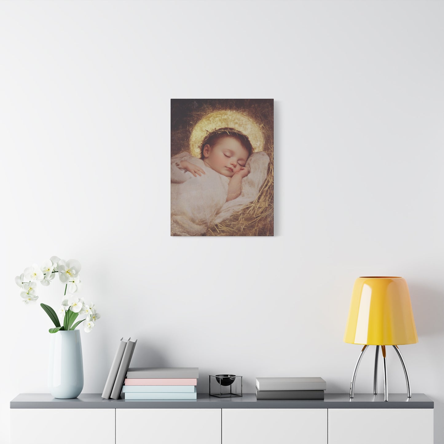 The Christ Child Born Into the Quiet of the World - Gallery Wrapped Canvas - Print - Religious Art for your Home - Catholic Art Print