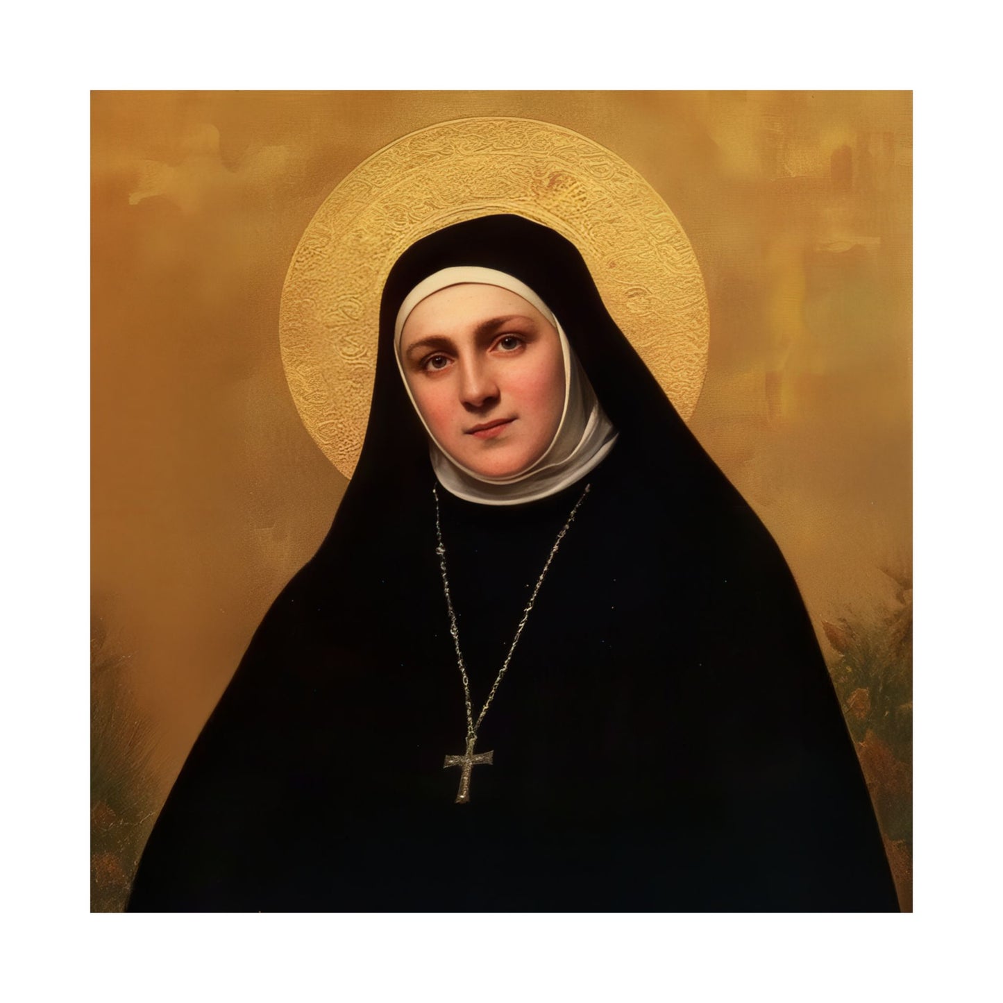 Saint Geltrude Caterina Comensoli - Sanctified Souls Print - Multiple Sizes - Premium Matte Vertical Posters