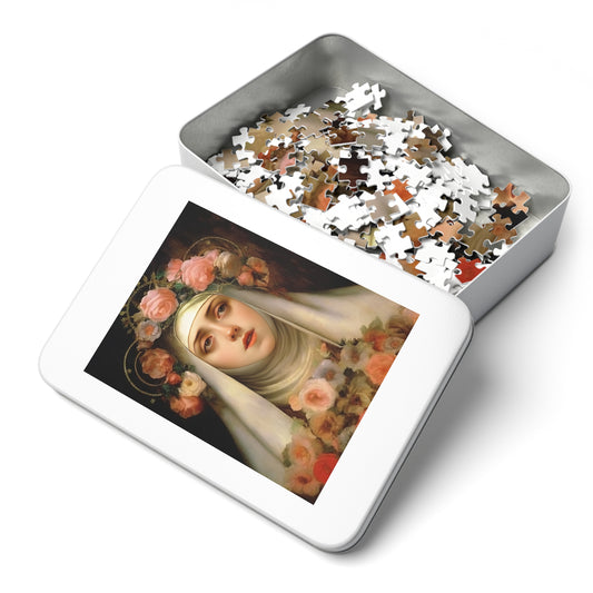Saint Rose of Lima - Puzzle and Keepsake Tin - Religious Jigsaw Puzzle (30, 110, 252, 500,1000-Piece) - Religious Puzzle