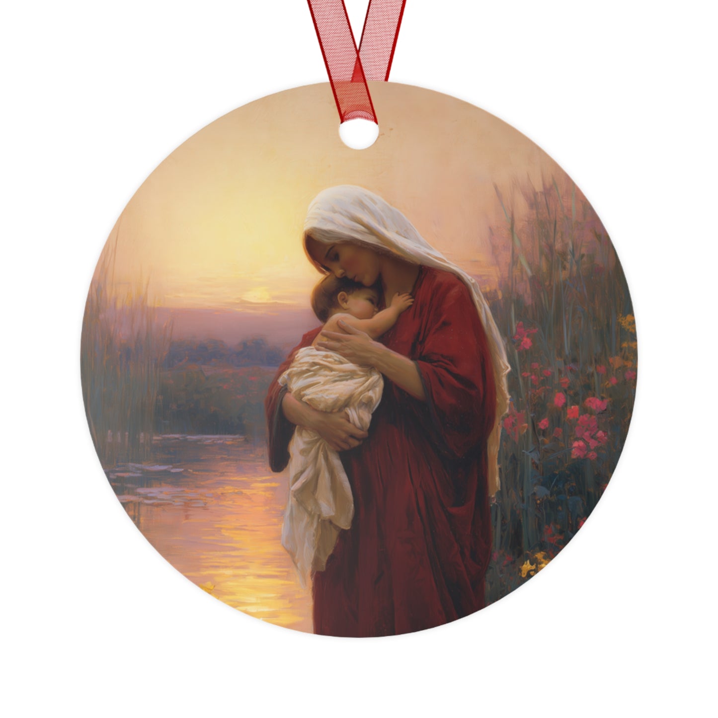 Saint Elizabeth, Mother to John the Baptist - Ornament - Religious Holiday Christmas Ornament and Keepsake - Double sided
