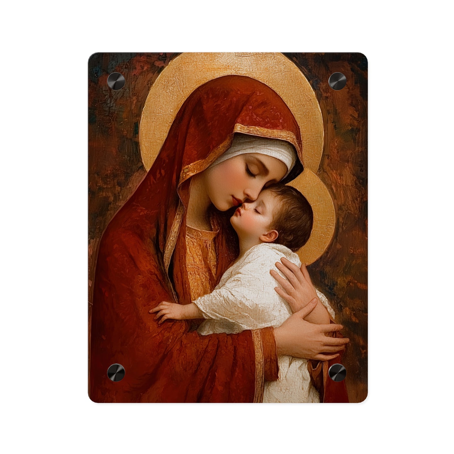 Our Lady of Tenderness - Mother Mary and the Christ Child - Marian Art - Wall Art Panel - Ready to Hang Acrylic Print - Catholic Art
