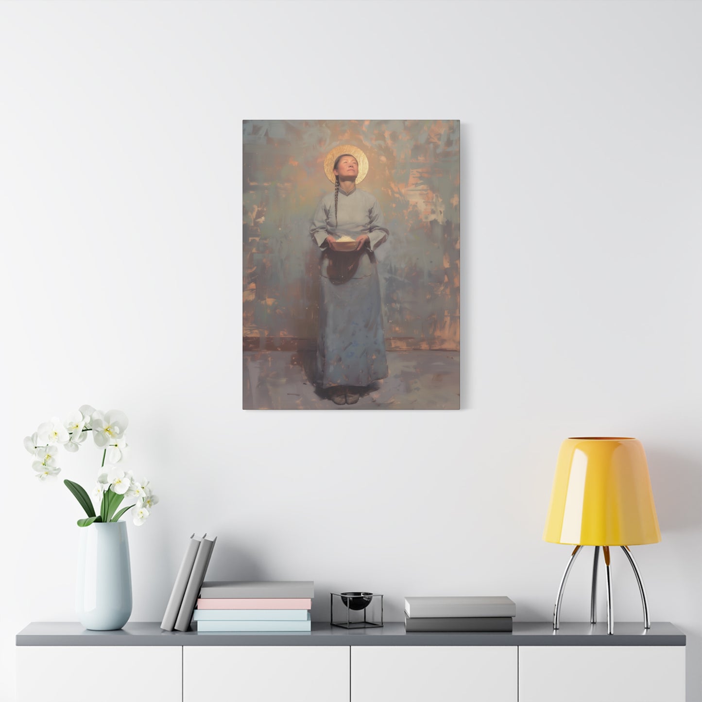 Saint Martha Wang - Chinese Martyr Saint  - Gallery Wrapped Canvas - Print - Religious Art for your Home - Catholic Art