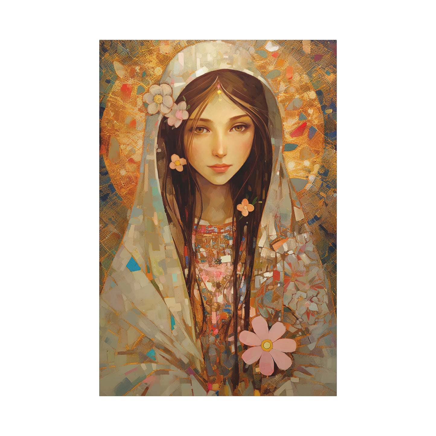 Saint Maria Goretti - Museum Wrapped Canvas - Sanctified Souls Print - Religious Art for your Home
