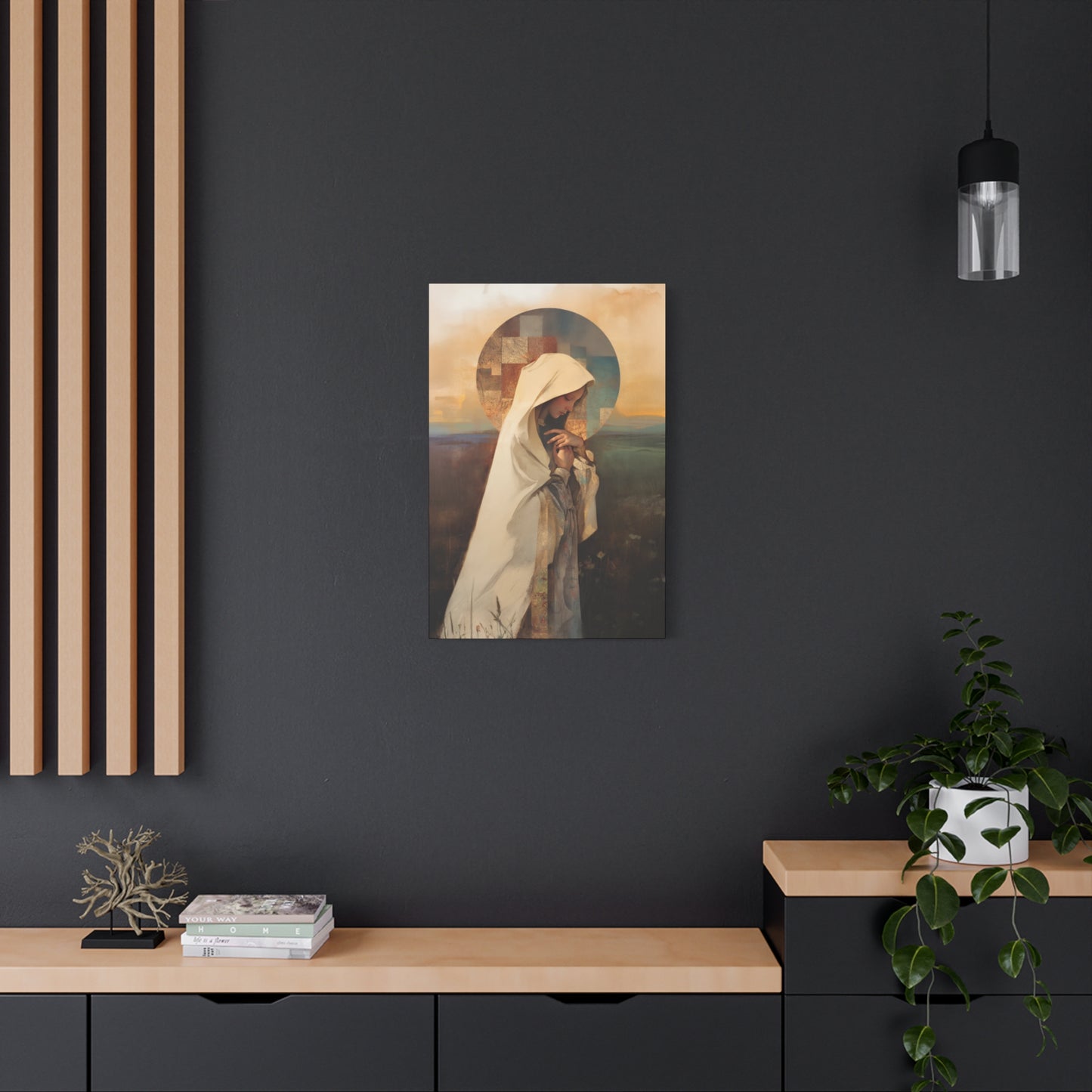 Our Lady of the Prairie - Multiple Sizes - Catholic Home art - Museum Wrapped Canvas - Sanctified Souls Print