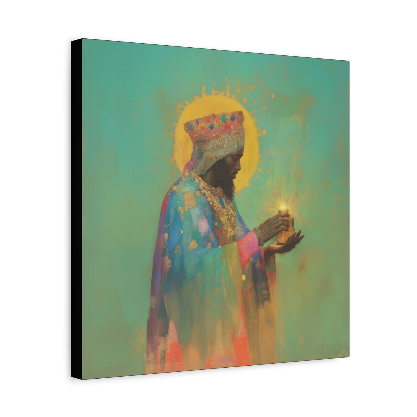 Balthazar and the Gift of Foretold Sorrow - 3 Wise Men - Gallery Wrapped Canvas - Print - Religious Art for your Home - Catholic