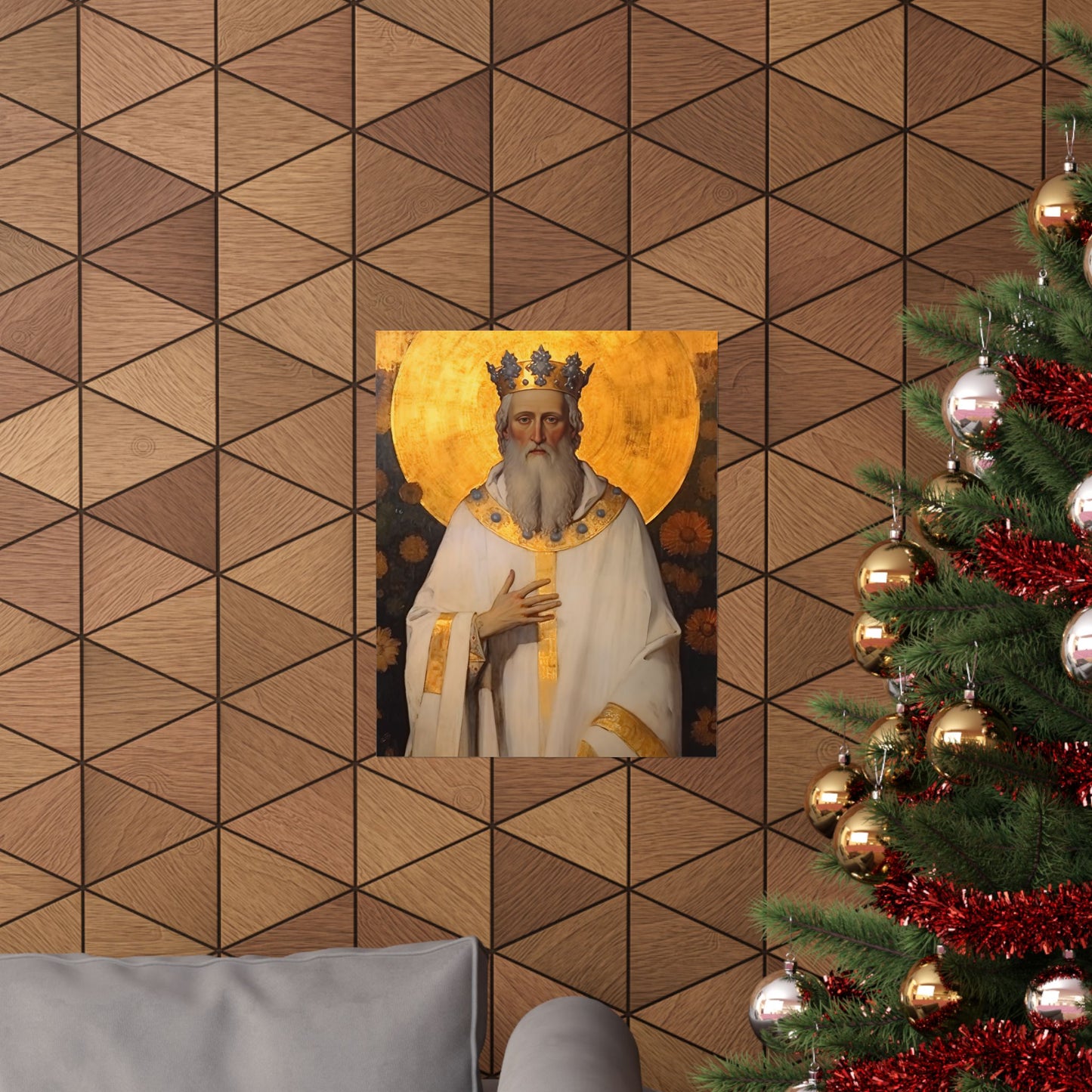 Saint Edward the Confessor - Sanctified Souls Print - Multiple Sizes - Premium Matte Vertical Posters