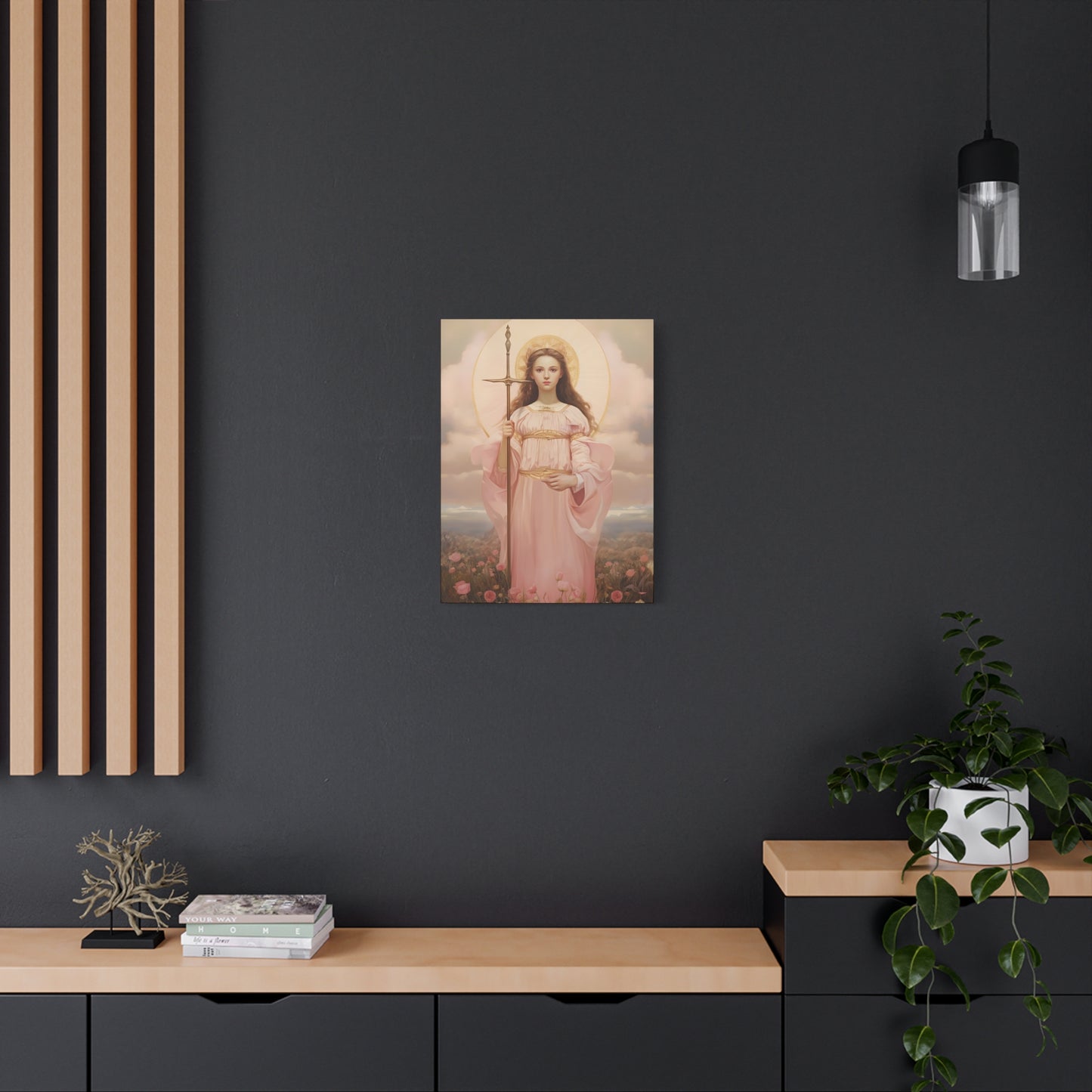 Saint Philomena Canvas Print - Multiple Sizes - Catholic Home art - Museum Wrapped Canvas - Sanctified Souls Print