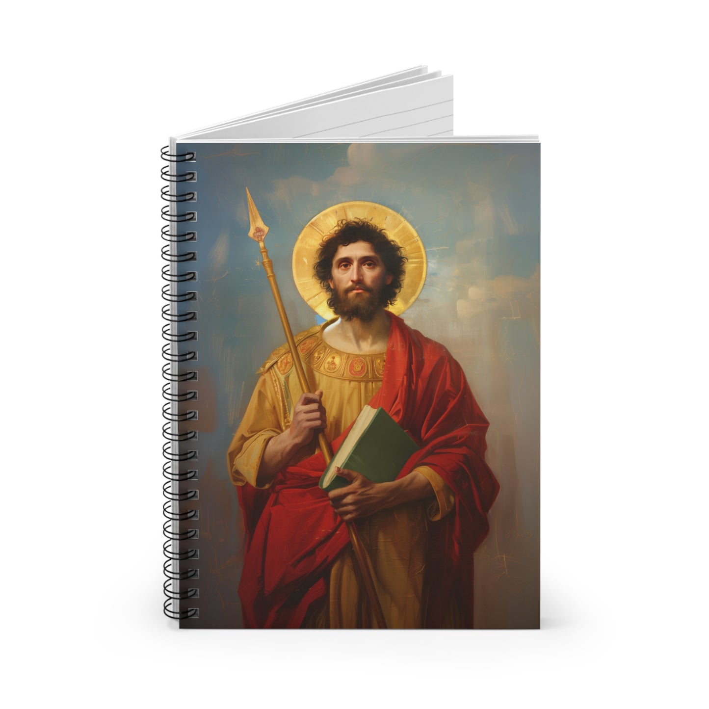 Saint Thomas the Apostle - Sanctified Souls Art - Religious - Spiral Notebook - Ruled Line - Catholic Religious art