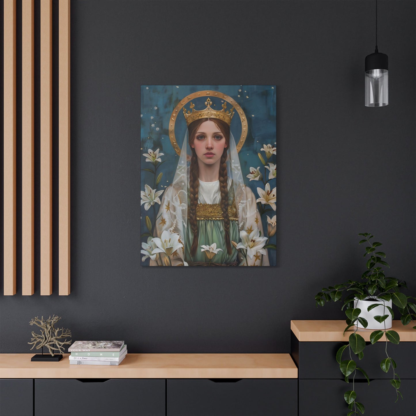 Saint Isabel of France - Museum Wrapped Canvas - Sanctified Souls Print - Religious Art - Catholic Saint
