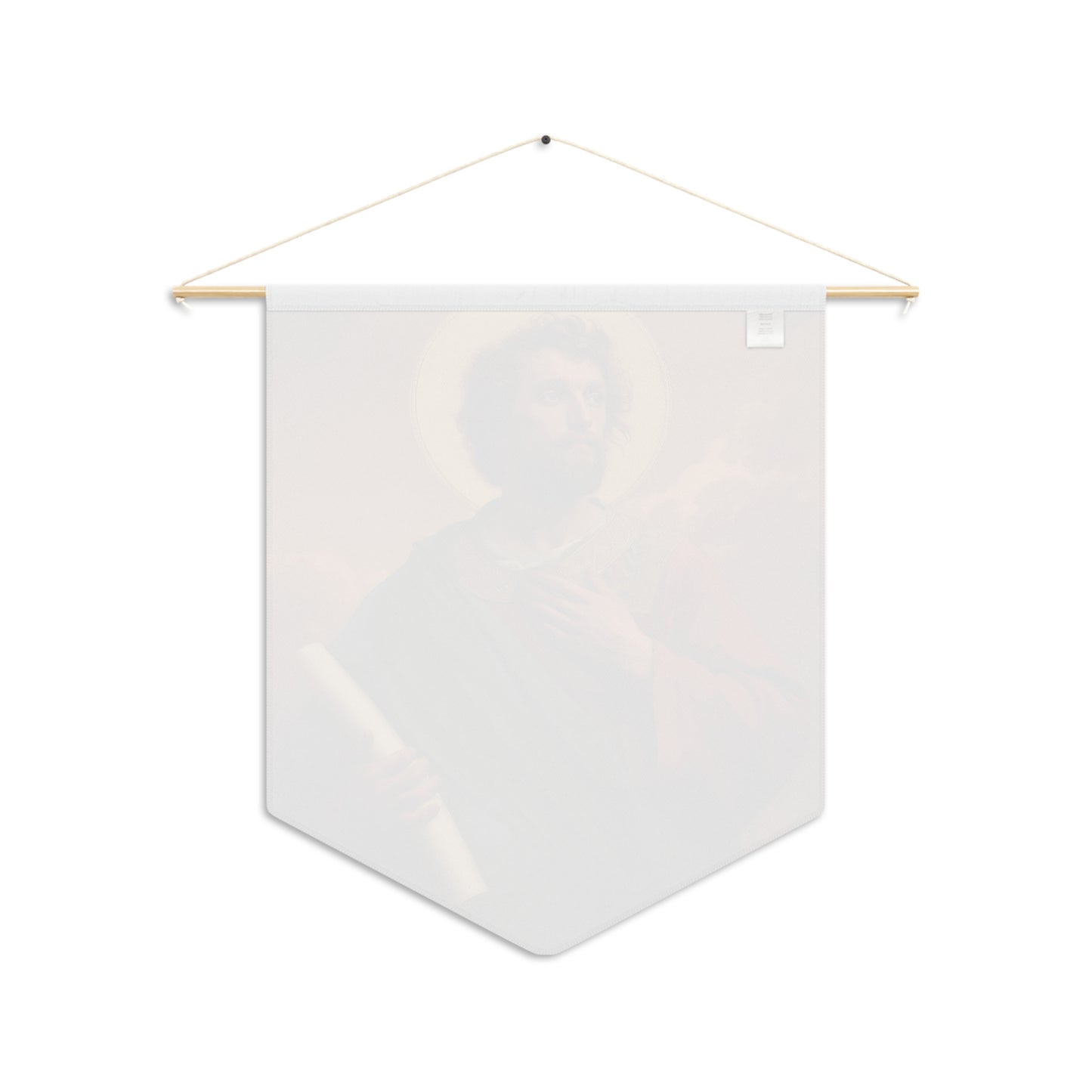 Saint Timothy Pennant / Banner / Wall Hanging - Prayer room art - Catholic Home Art - Large Saint Art for your home - 18" x 21"
