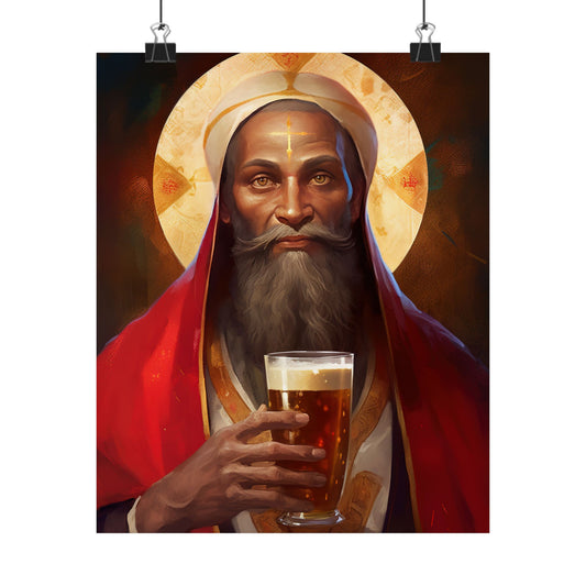 Saint Augustine of Hippo - Sanctified Souls Print - Multiple Sizes - Premium Matte Vertical Posters