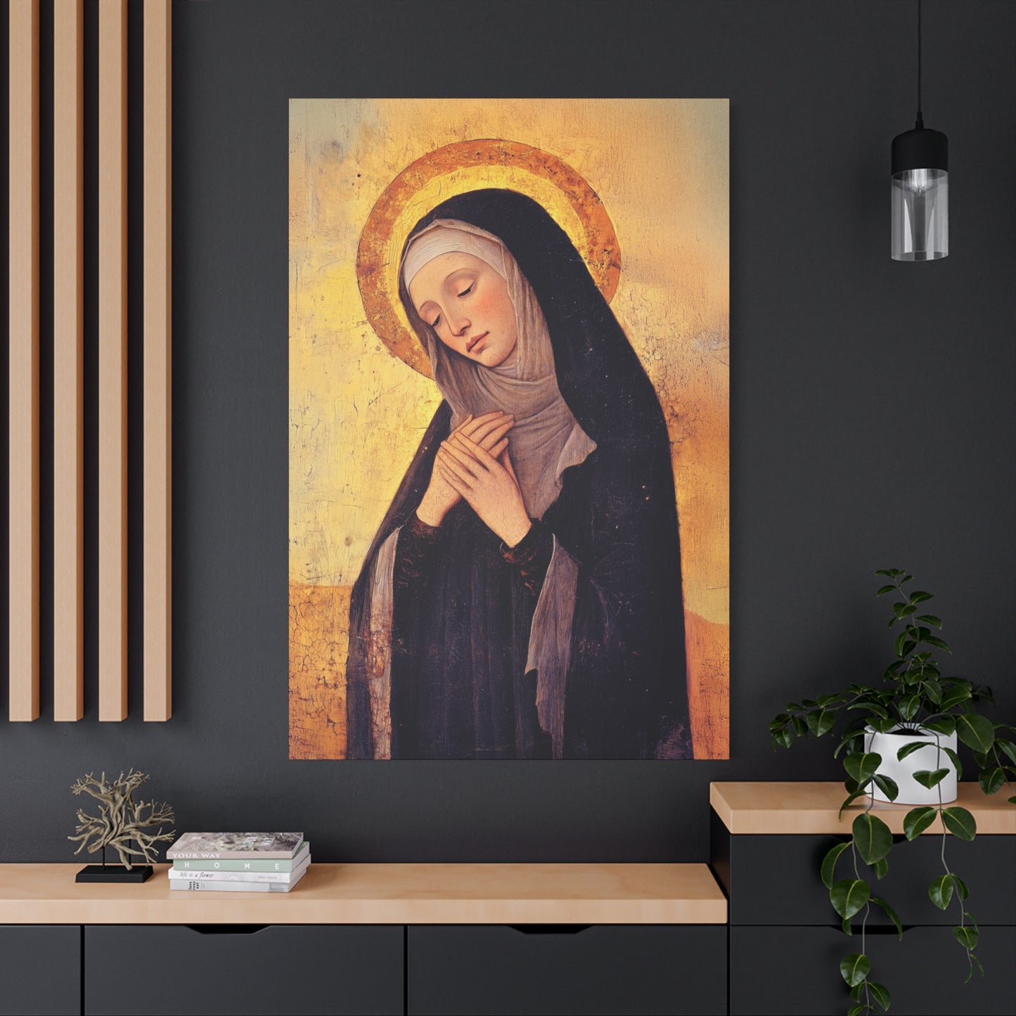 Saint Syncletica of Alexandria - Desert Mother - Gallery Wrapped Canvas - Print - Religious Art for your Home - Catholic