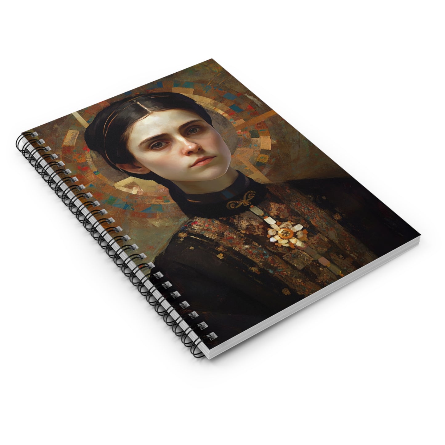 Saint Gemma Galgani Journal - Sanctified Souls Art - Religious Based Notebook - Spiral Notebook - Ruled Line